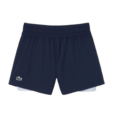 Женские Шорты теннисные Lacoste Ultra Dry Tennis - navy blue/phoenix blue
