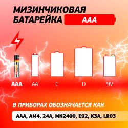 Батарейки Трофи LR03-24 bulk ENERGY POWER Alkaline