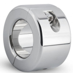 Серебристый утяжелитель для мошонки Sinner Metal Heavy Ball Stretcher (Цвет: серебристый)