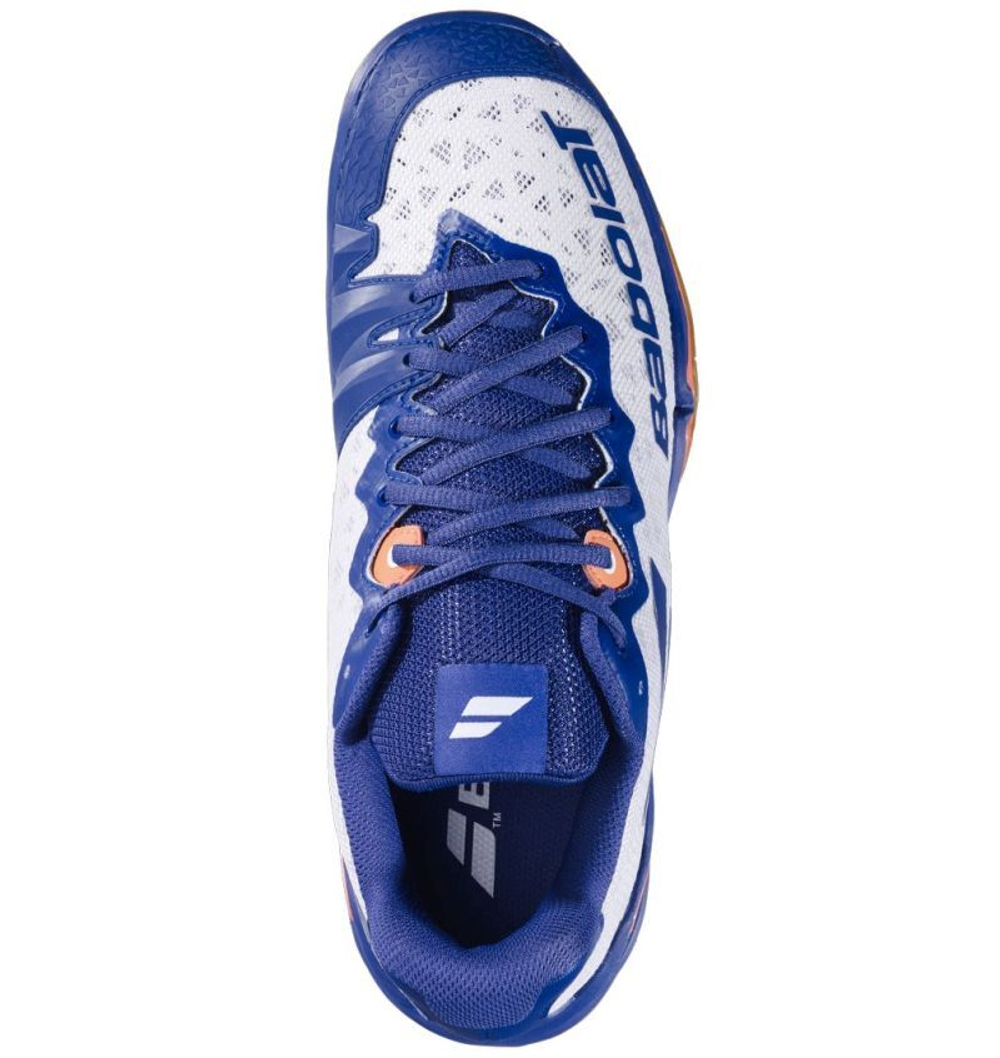 Мужские кроссовки для бадминтона/сквоша Babolat Shadow 4 - white/blue navy