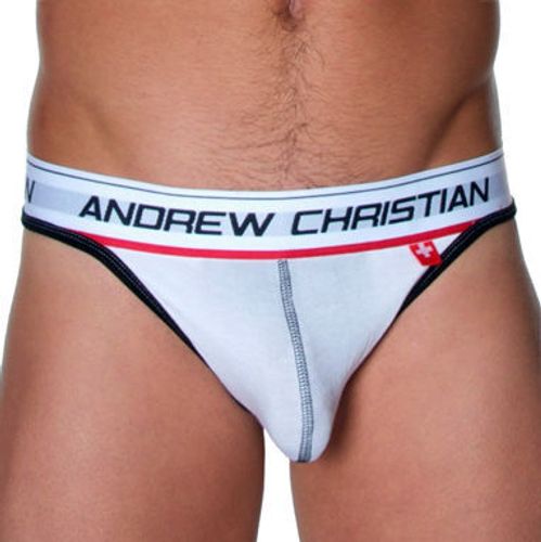 Мужские трусы стринги Andrew Christian String Flexsoft Show It White AC34