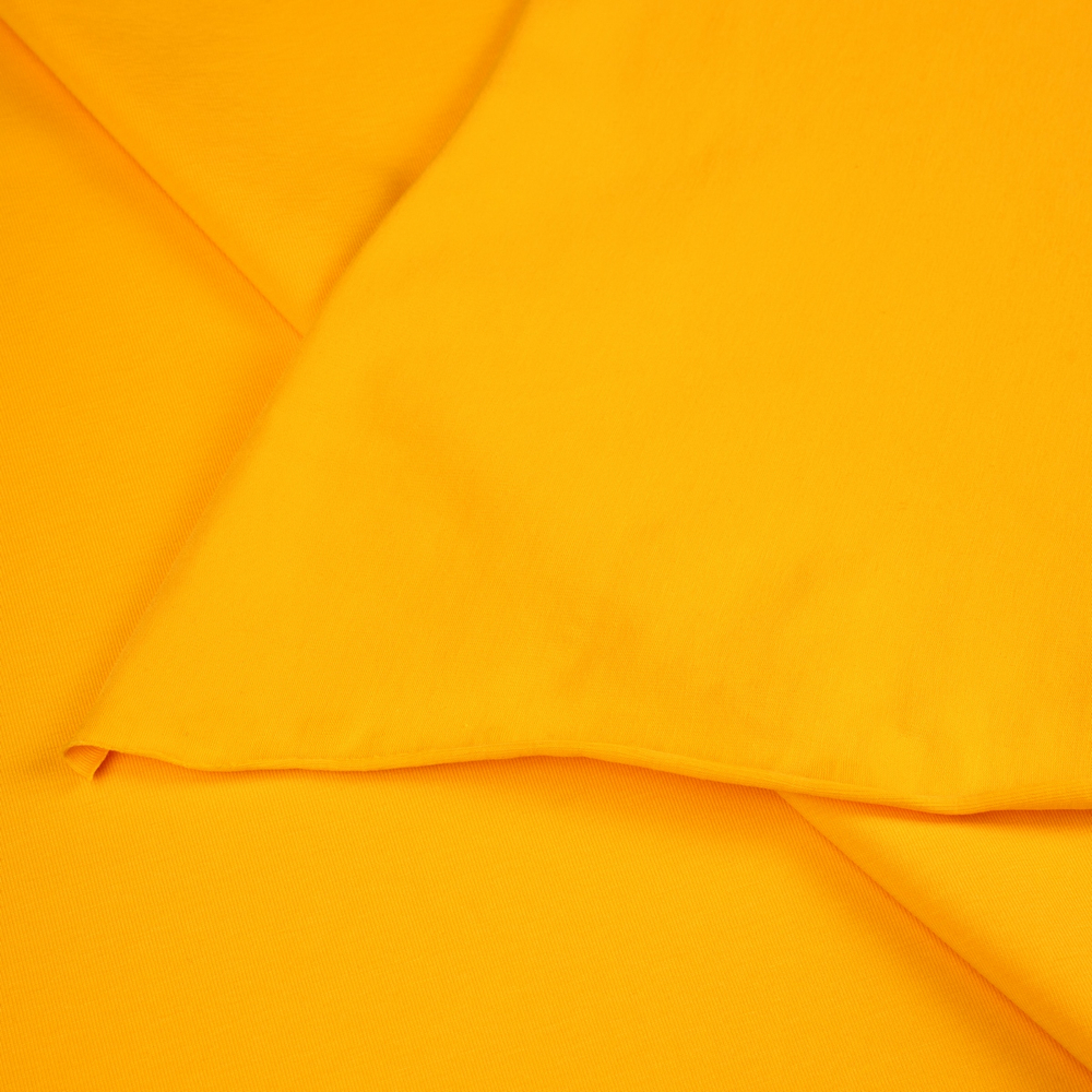 Кулирная гладь, 92% хлопок, 8% ПУ(эластан), 190 гр/м2, жёлтый (11396)
