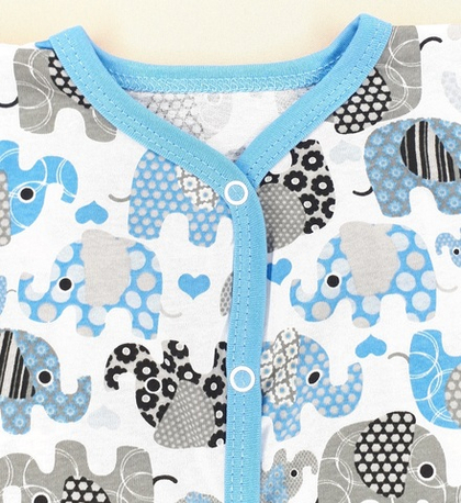 Боди СЛОНИКИ (голубой)