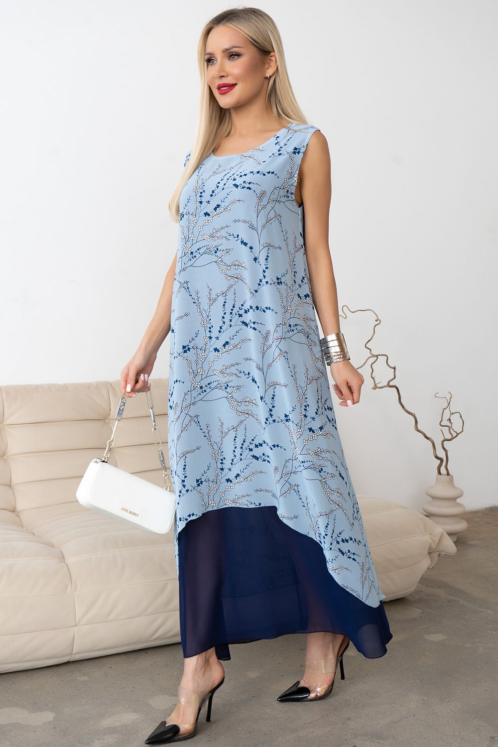 Платье Велла (голубой) Р11-1171/7 Nikol