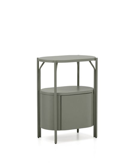 Тумба для ванной Arely из стали и зеленого лака 60 x 40 см