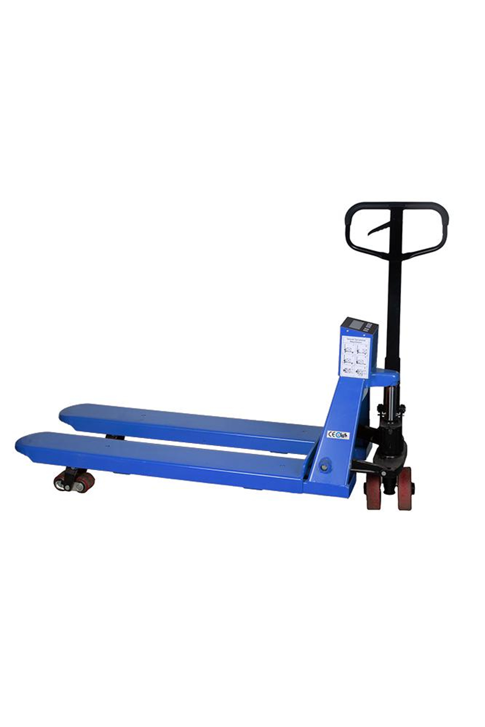 Тележка гидравлическая 2500 кг 1150 мм TOR CBY-CW2 (модель N) с весами (полиуретановые колеса)
