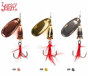 Блесна вращ. Lucky John BELL SPIN 05 013.0г C/G/S 3шт. набор