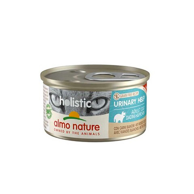 Almo Nature консервы для кошек "профилактика МКБ" с белым мясом 85 г банка (Holistic Urinary Help)