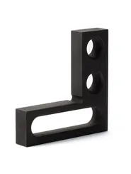 Плоский угол 1 паз+2 отв 80х80 мм D16, Слот-Стол