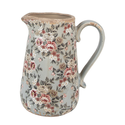 Кувшин декоративный "Розы Клэр" большой 21x15x23см