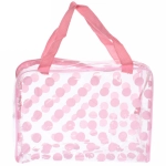 Косметичка прозрачная «Adventure - Peas», круги, цвет розовый, 16*23*9