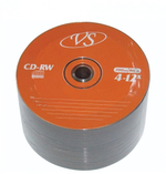 Диск перезаписываемый CD-RW VS 80 min 4x-12x Bulk/50