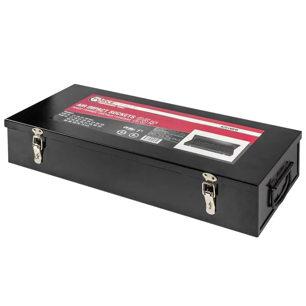 Набор головок ударных 25пр. 1'', 6гр. FORCEKRAFT FK-8251-5MPB