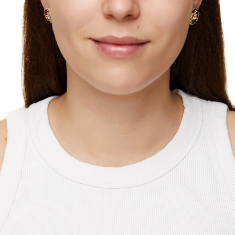 Серьги-пусеты Мульти Роскошные