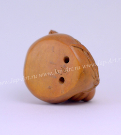 Нэцкэ Три мыши и мешок с крупой