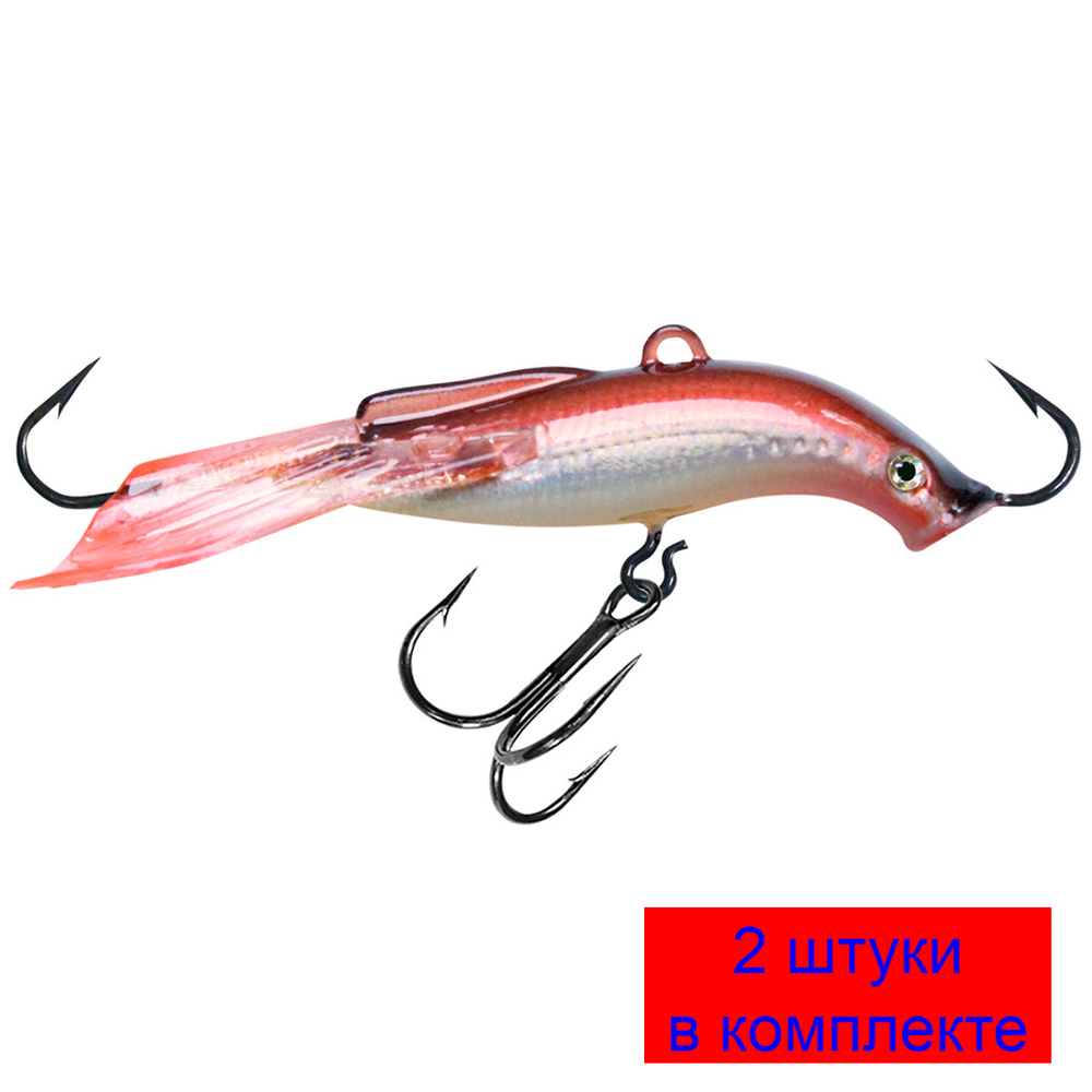 Балансир МИНОГА-7 76mm 102 (оранжевая спинка), 1 штука 20 г