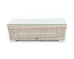 "Капучино" журнальный столик из искусственного ротанга, цвет бежевый