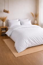 Комплект постельного белья страйп-сатин, хлопок, полоска 3х3