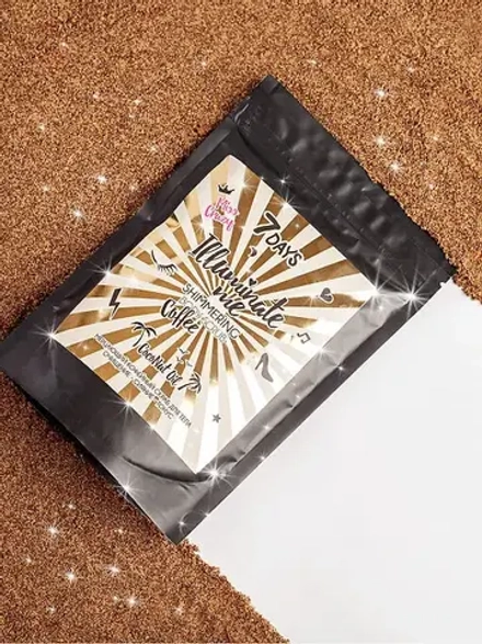 Vilenta 7 DAYS ILLUMINATE ME Мерцающий кофейный скраб для тела Miss Crazy, 200гр