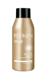 Шампунь с аргановым маслом для сухих и ломких волос Redken All Soft Shampoo 75мл