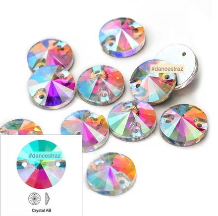 Стразы пришивные, Rivoli, Crystal AB, A3-P31, 16mm, (32 ea/pkg), (F2)