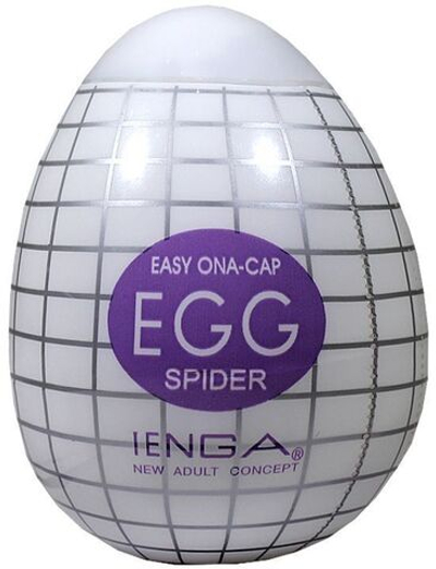 Мастурбатор-яичко SPIDER (Цвет: прозрачный)