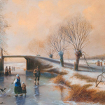 Картина «Winterliche Szene/Зимняя сцена»