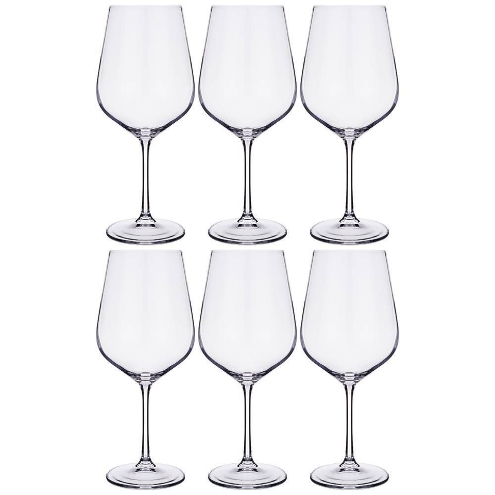 НАБОР БОКАЛОВ ДЛЯ ВИНА ИЗ 6 ШТ. "DORA/STRIX" 580 МЛ ВЫСОТА=23 СМ (КОР=4НАБОР.)