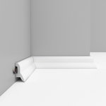 Плинтус напольный дюрополимер под покраску D230 42×21×2000 мм DecoMaster