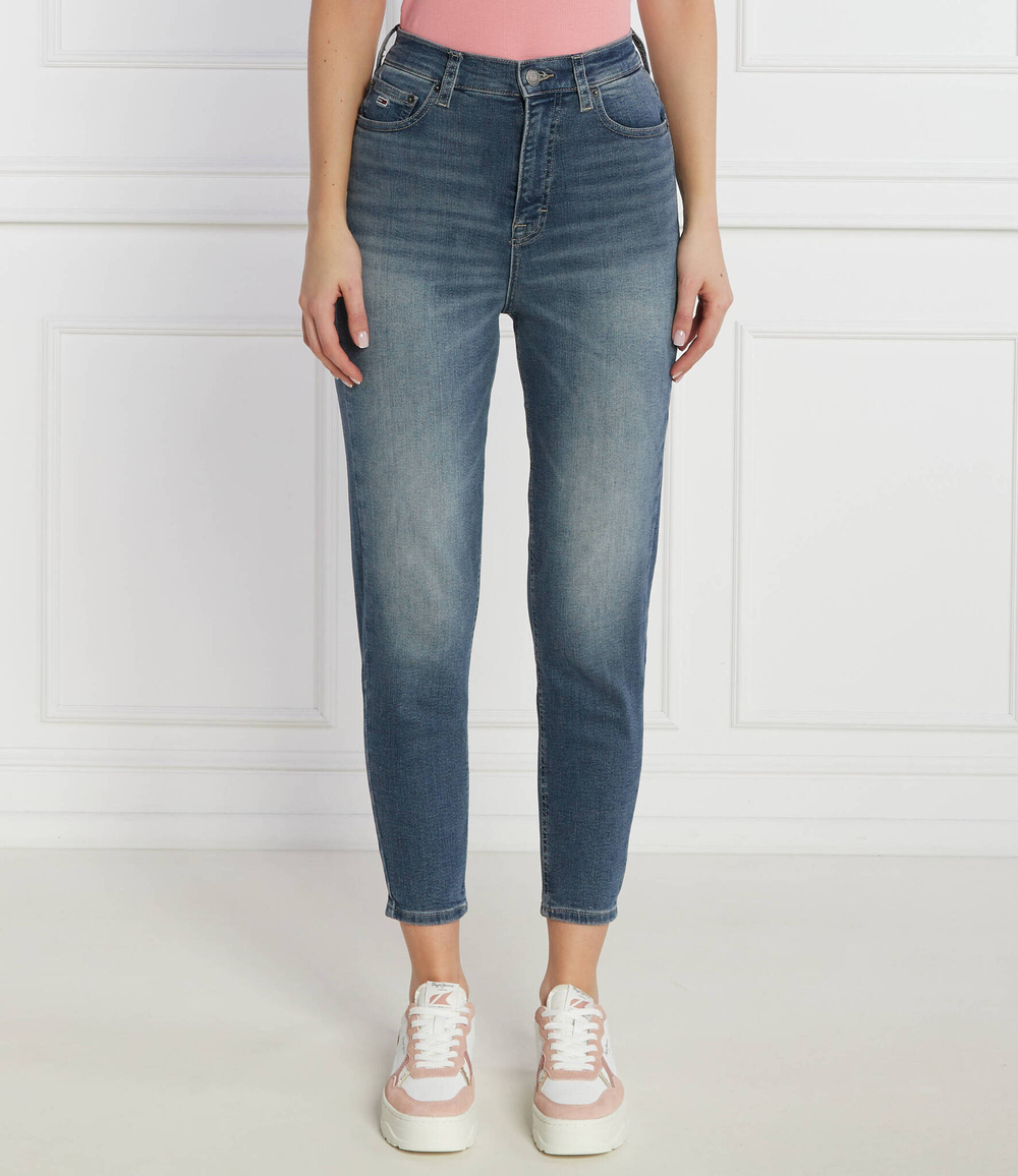 Джинсы MOM SLIM UH BH1264 Tommy Jeans - голубой(DW0DW17628)
