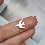 Подвеска птичка, сталь, ласточка, 14мм, штучно