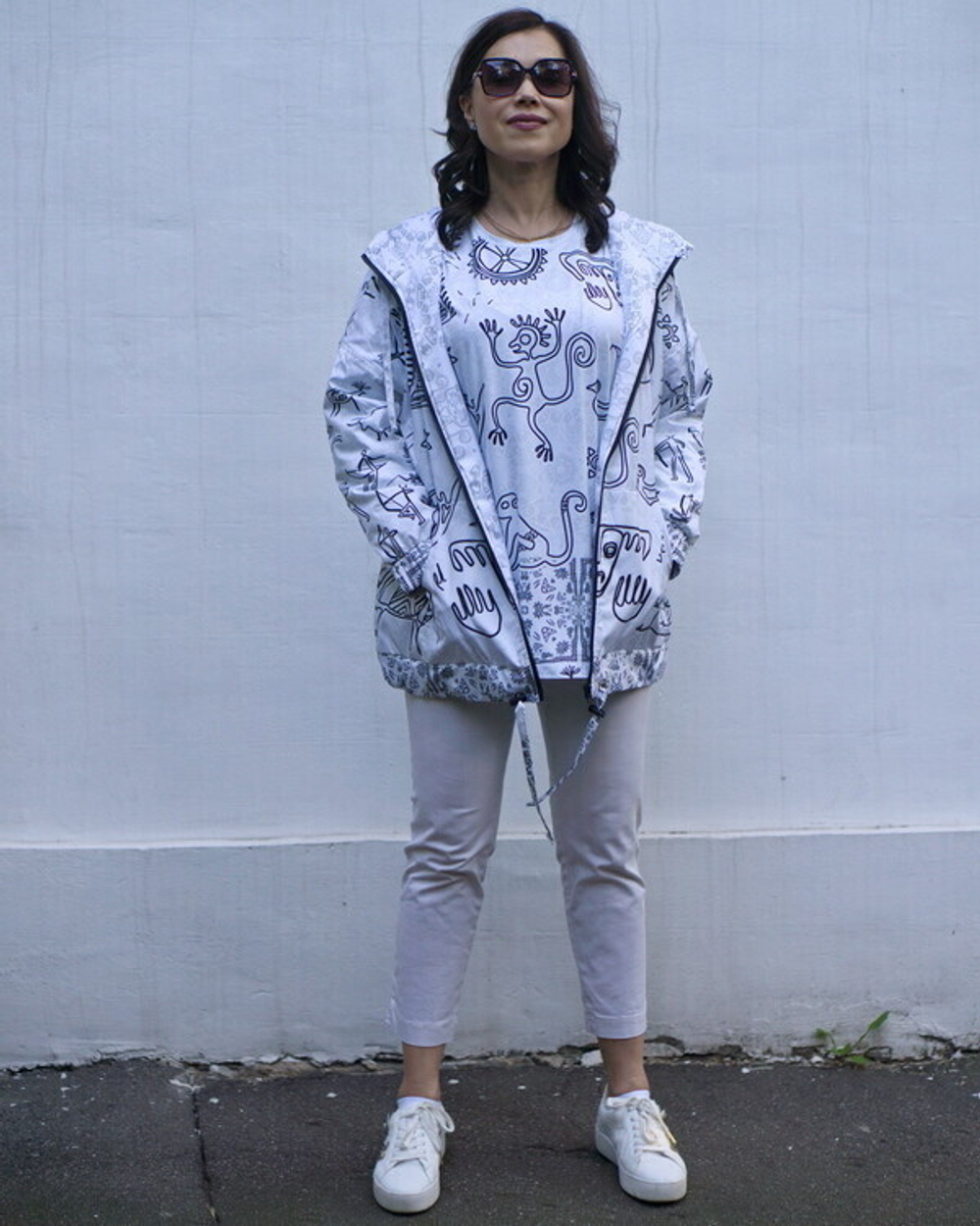 Куртка "Петроглиф", по мотивам наскальных рисунков древних людей.