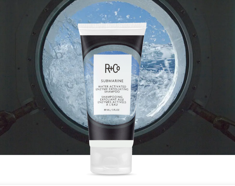 R+Co SUBMARINE Water Activated Enzyme Exfoliating Shampoo/СУБМАРИНА шампунь-эксфолиант с гидроактивируемыми энзимами, 15 мл