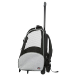 Сумка-переноска для кошек и собак Trixie Trolley, размер 36х50х27​см., черный / серый