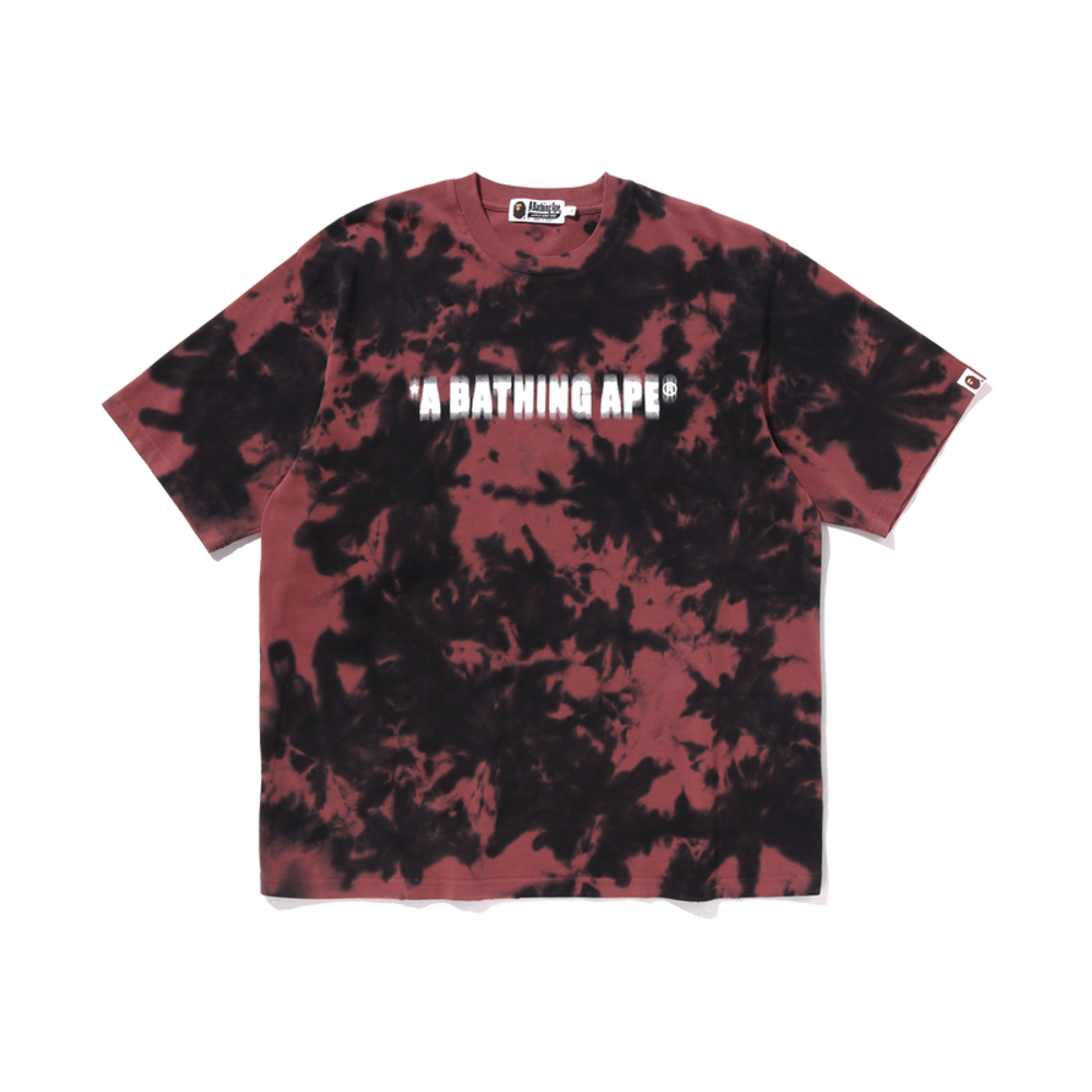 A Bathing Ape Destroyed Bleach Logo Relaxed Fit Tee черный