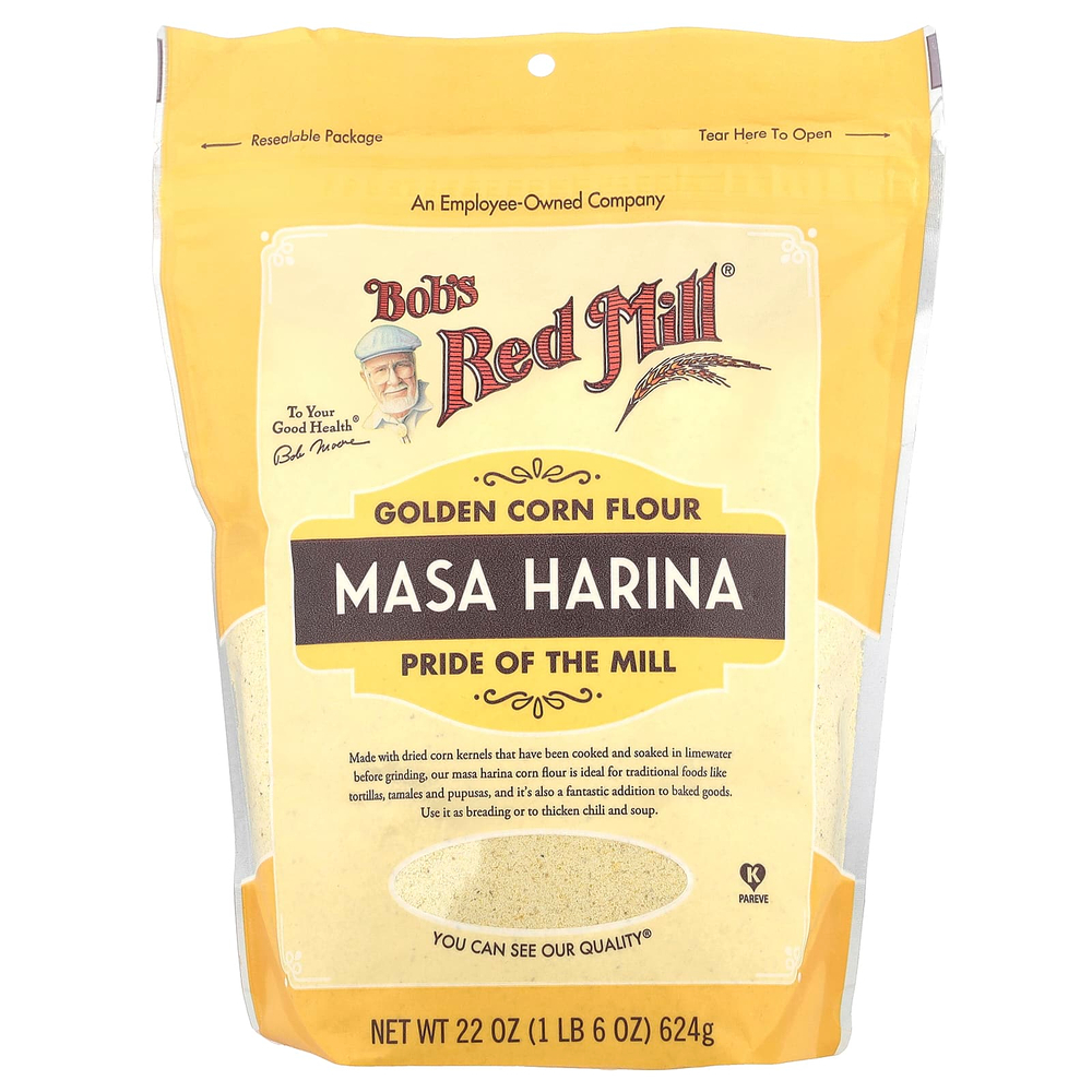 Bob's Red Mill, Золотистая кукурузная мука, маса харина, 624 г (22 унции)