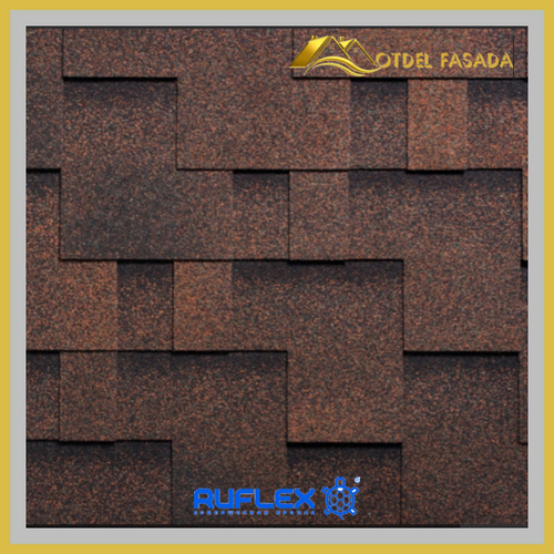 Гибкая черепица Ruflex Runa R-R-6 Медный отлив, 3 м2/упак.