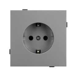 Механизм электрической розетки SCT-TENDO-MEU1-PL-GR (230V, 16A) (Arlight, -) 054080