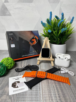 Смарт часы Watch Ultra 8 с наушниками Air Pods 3