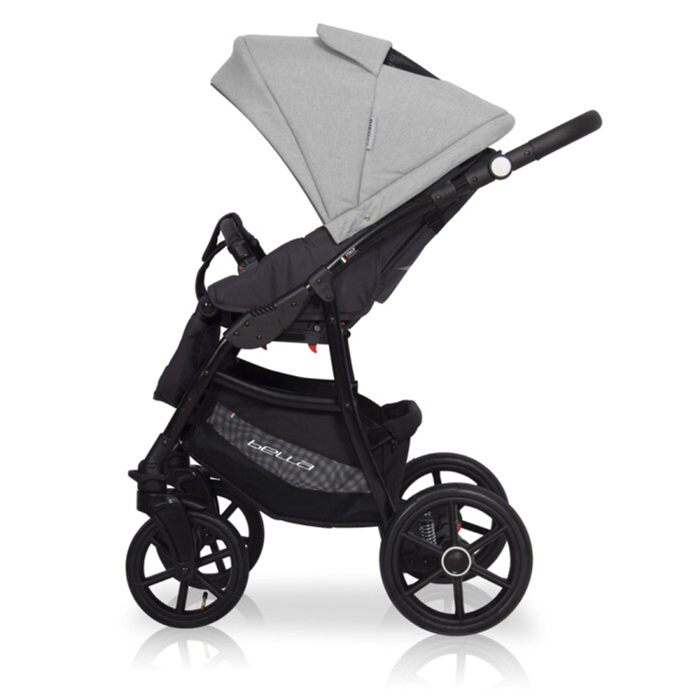 Коляска  BELLA (3 в 1) (RIKO BASIC) 01 серый-графит