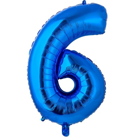 К ЦИФРА 6  26" Синий 60 см.