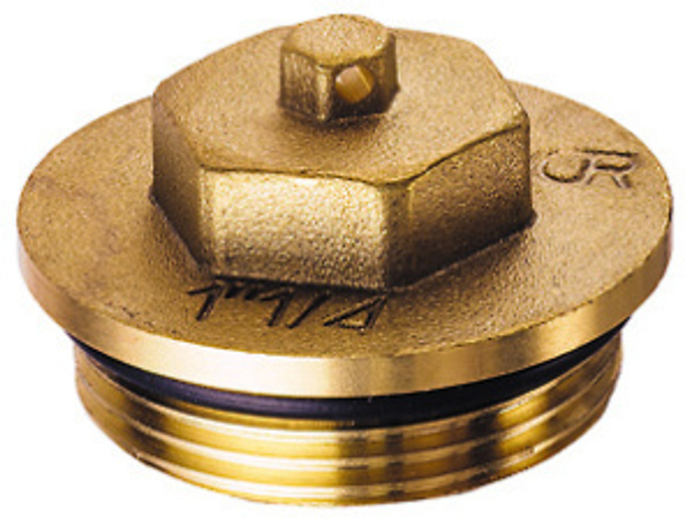 Заглушка CR, 1 1/4", НР, латунная FAR