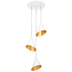 757036 Люстра CONE GW 3х6W(led) G9 БЕЛЫЙ/ЗОЛОТО