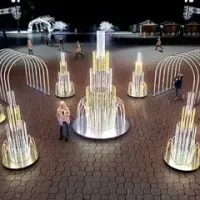 Фонтаны светящиеся