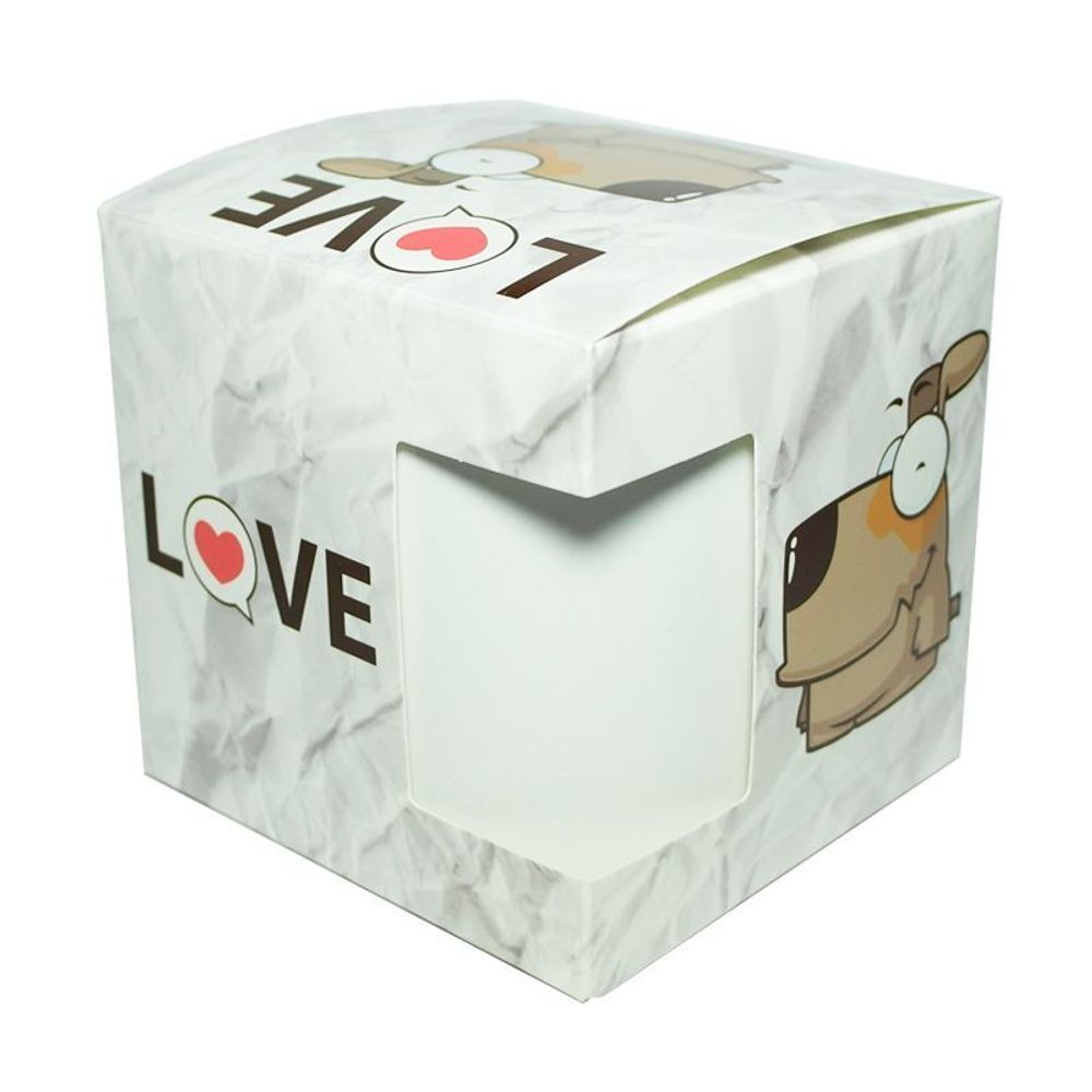 Подарочная коробка &quot;LOVE собачка&quot;, для кружки
