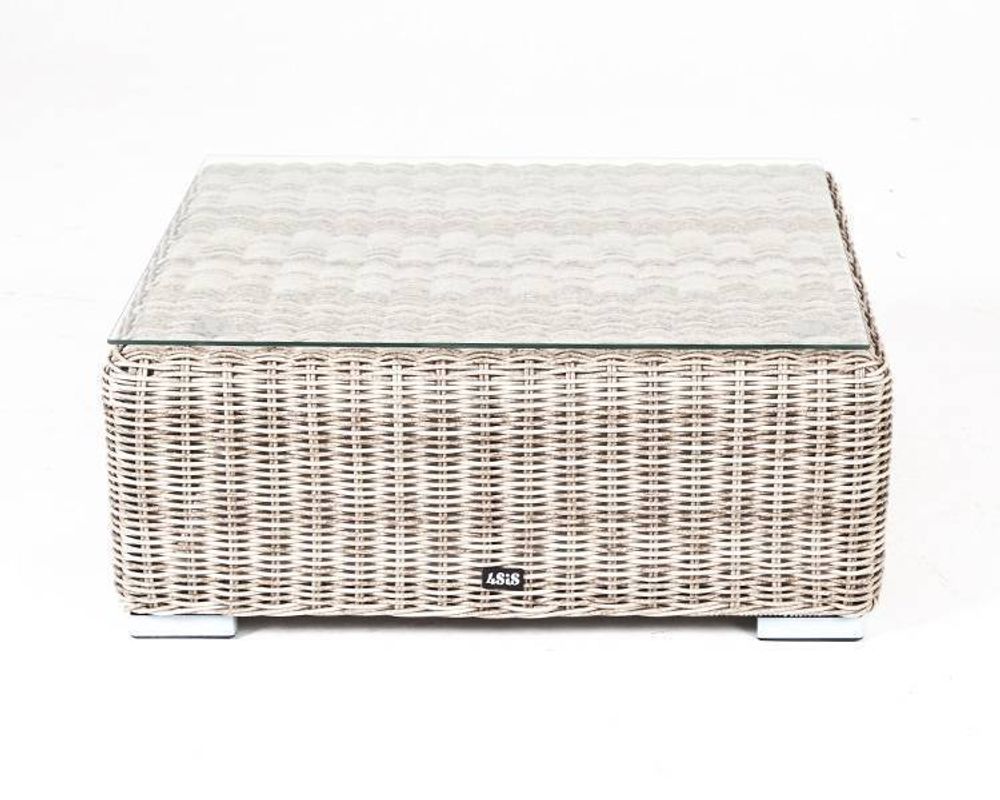 "Лунго" журнальный столик плетеный, цвет бежевый