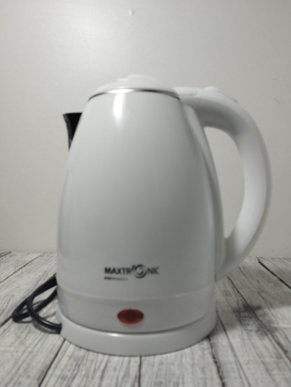 Чайник 1,8л нерж двойные стенки Maxtronic Белый 1800Вт 312 MAX
