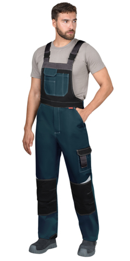 Полукомбинезон СИРИУС-КАСПИЙ морена с черным, тёмно-серым и СОП