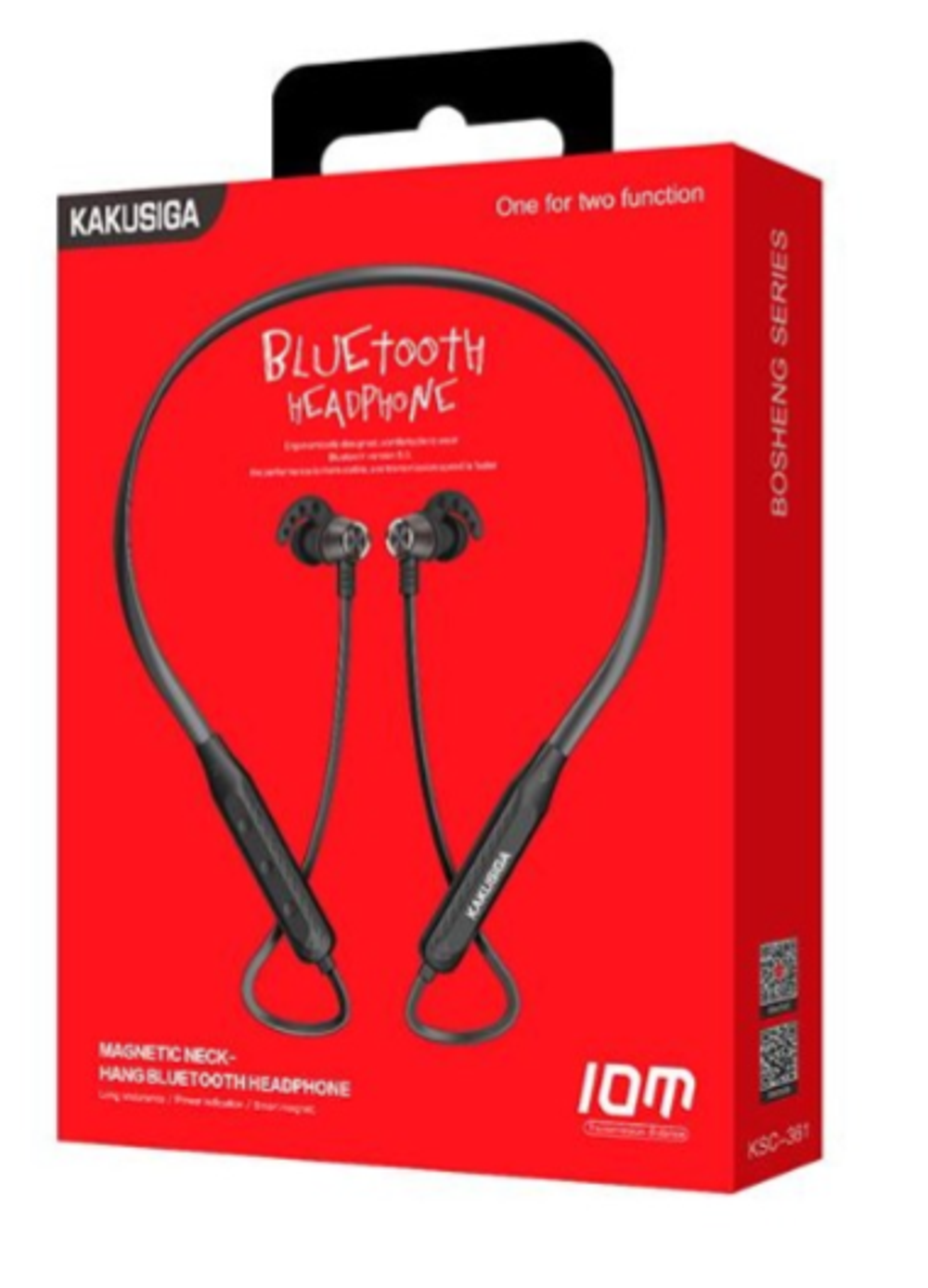 Наушники беспроводные Kakusiga KSC-361 черно-красные