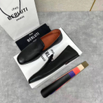 Мужские лоферы Berluti из зернистой кожи
